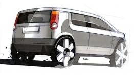 Skoda Yeti - szkic auta