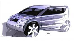 Skoda Yeti - szkic auta