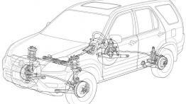 Honda CR-V II - szkic auta