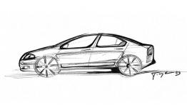 Skoda Octavia II - szkic auta