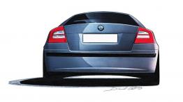 Skoda Octavia II - szkic auta
