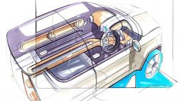 Skoda Yeti - szkic wnętrza