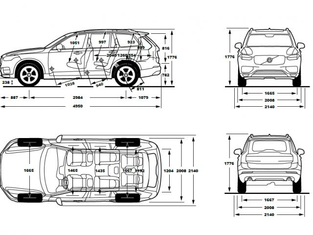 Volvo XC90 II SUV Facelifting - Dane techniczne