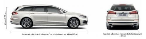 Szkic techniczny Ford Mondeo V Kombi Facelifting