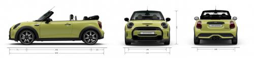 Szkic techniczny Mini Cabrio F57 Cabrio Cooper S Facelifting