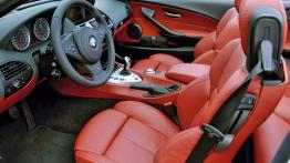 BMW M6 E64 Cabrio - widok ogólny wnętrza z przodu
