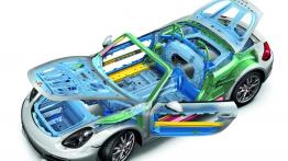 Porsche Boxster 981 Cabrio - schemat konstrukcyjny auta