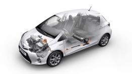 Toyota Yaris III Hybrid - schemat konstrukcyjny auta