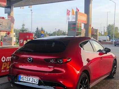 #mazda #mazda3 #skyactiv #skyactivx #testdrive #tankowanie #circlek #spalanie