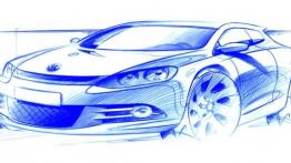 Volkswagen Scirocco III - szkic auta