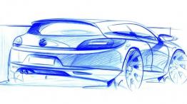 Volkswagen Scirocco III - szkic auta