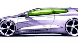 Volkswagen Scirocco III - szkic auta