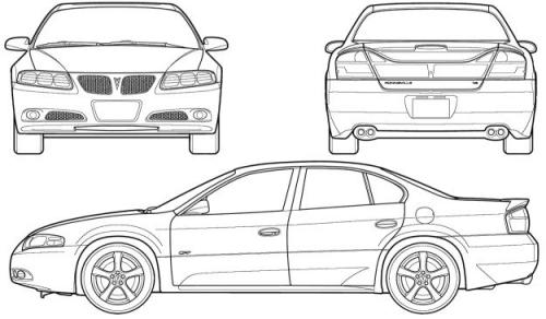 Szkic techniczny Pontiac Bonneville III