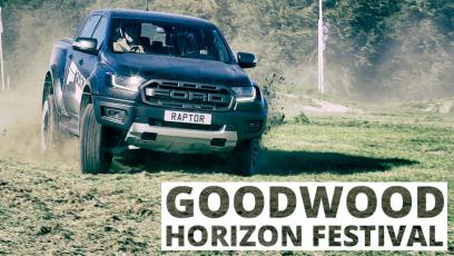 Wyścig Raptora z poduszkowcem i samochody Bonda - byliśmy na Goodwood Horizon Festival