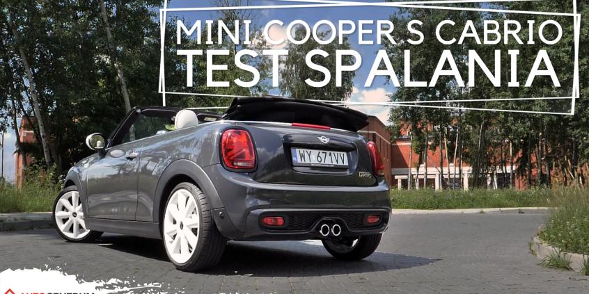 MINI Cooper S Cabrio 2.0 192 KM (AT) - pomiar zużycia paliwa