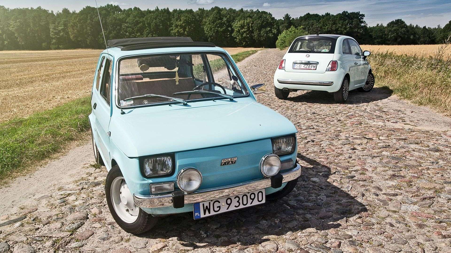 Fiat 126p & Nowy Fiat 500 z ziemi włoskiej do Polski