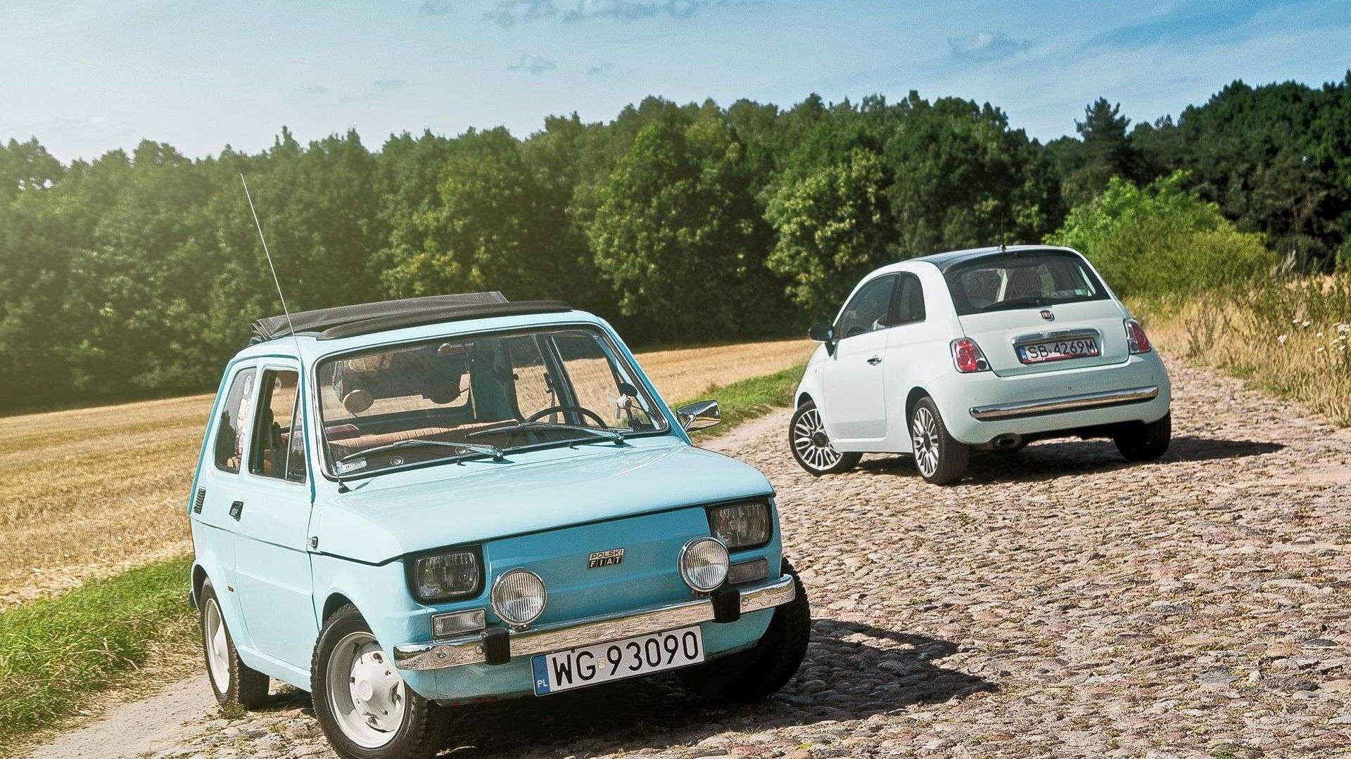 Fiat 126p & Nowy Fiat 500 z ziemi włoskiej do Polski