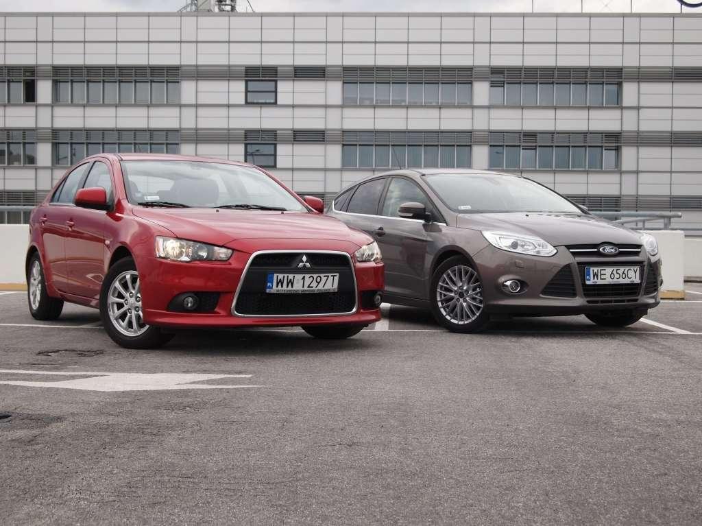 Ford Focus Vs Mitsubishi Lancer Kompaktowe hatchbacki: Ford Focus 1.0 EcoBoost vs Mitsubishi Lancer