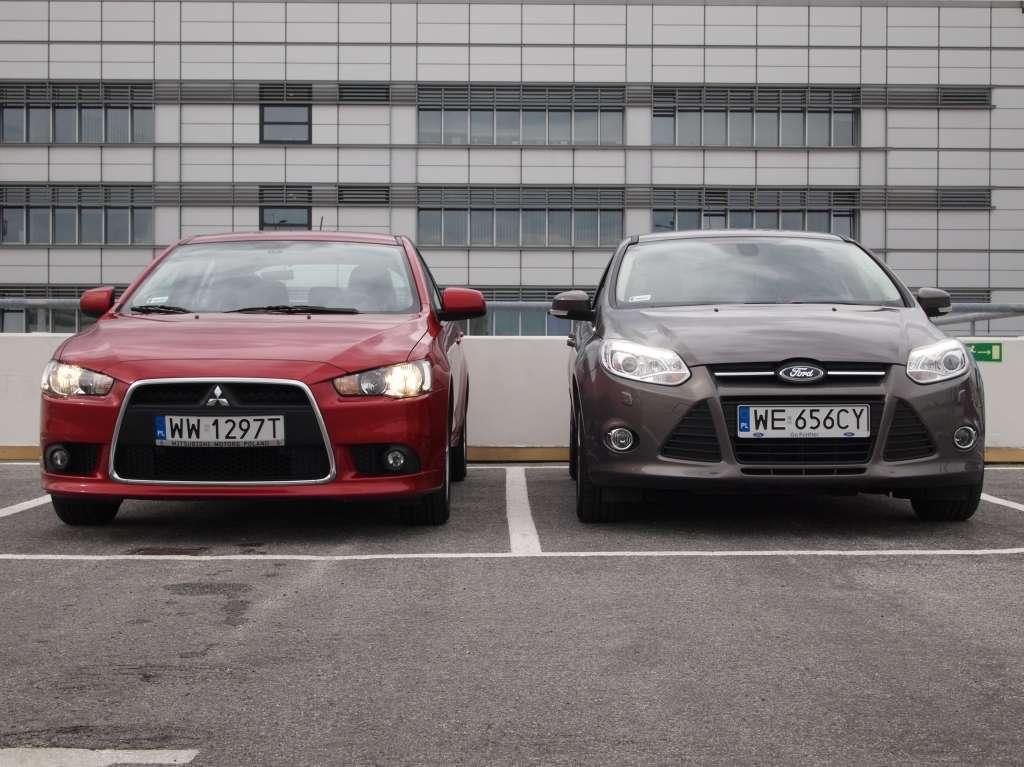 Ford Focus Vs Mitsubishi Lancer Kompaktowe hatchbacki: Ford Focus 1.0 EcoBoost vs Mitsubishi Lancer