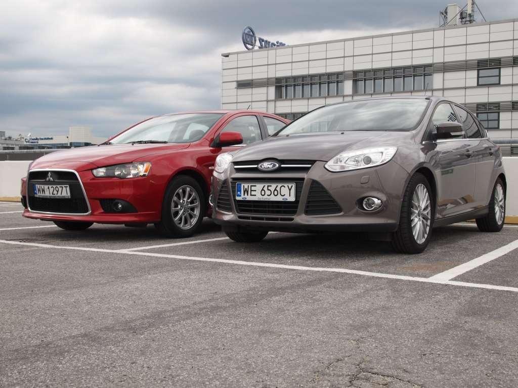 Ford Focus Vs Mitsubishi Lancer Kompaktowe hatchbacki: Ford Focus 1.0 EcoBoost vs Mitsubishi Lancer
