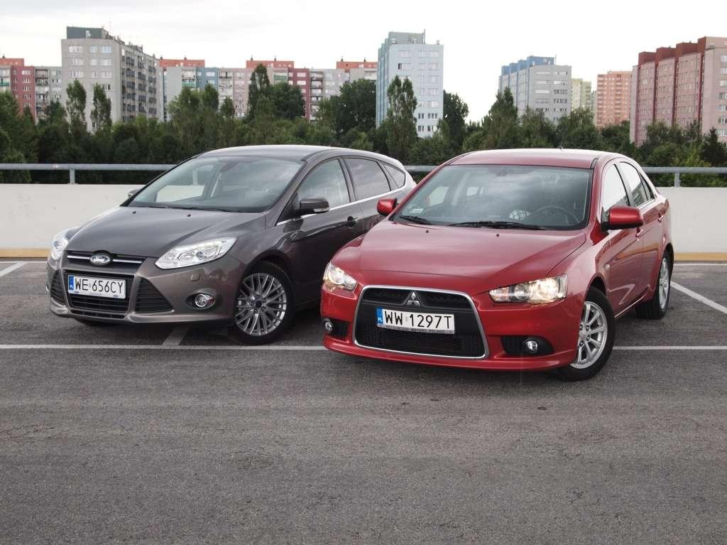 Ford Focus Vs Mitsubishi Lancer Kompaktowe hatchbacki: Ford Focus 1.0 EcoBoost vs Mitsubishi Lancer
