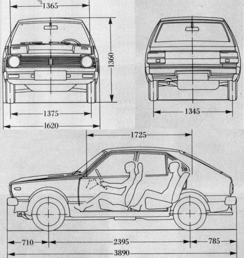 Nissan Cherry II Hatchback • Dane techniczne • AutoCentrum.pl