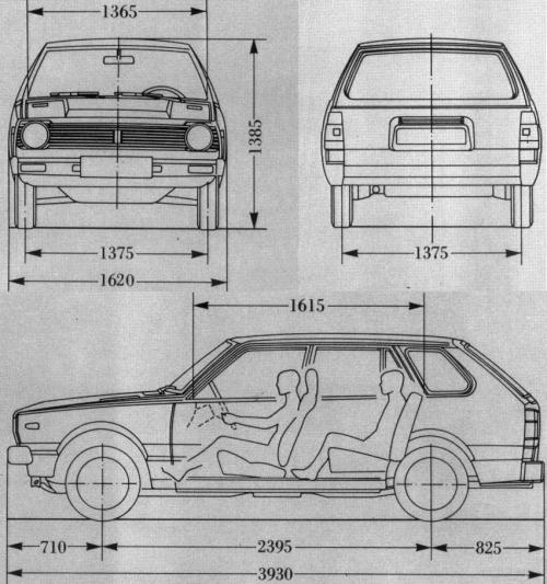 Nissan Cherry II Kombi • Dane techniczne • AutoCentrum.pl