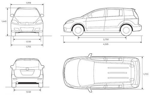 Mazda 5 I • Dane techniczne • AutoCentrum.pl