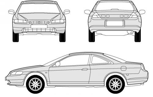 Honda Accord VI Coupe • Dane techniczne • AutoCentrum.pl