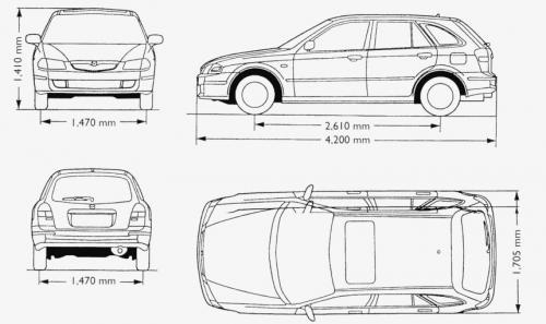 Mazda 323 VI F • Dane techniczne • AutoCentrum.pl