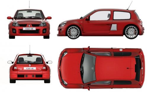 Renault Clio II V6 • Dane techniczne • AutoCentrum.pl