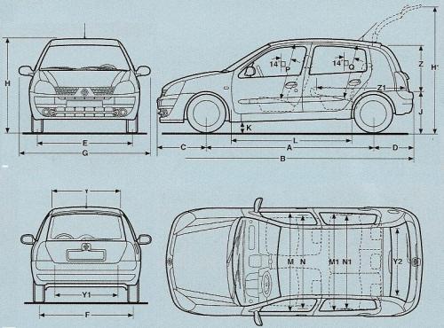 Renault Clio II Hatchback • Dane techniczne • AutoCentrum.pl