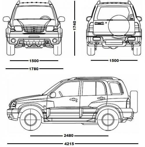 Suzuki Grand Vitara I Standard • Dane techniczne