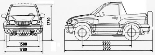 Suzuki Grand Vitara I Cabrio • Dane techniczne