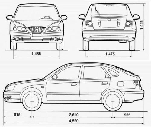 Hyundai Elantra III Hatchback • Dane techniczne
