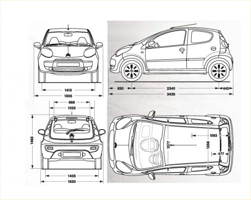 Citroen C1 I Hatchback • Dane Techniczne • Autocentrum.pl