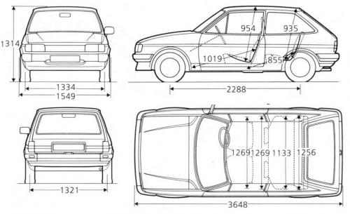 Ford Fiesta II • Dane techniczne • AutoCentrum.pl