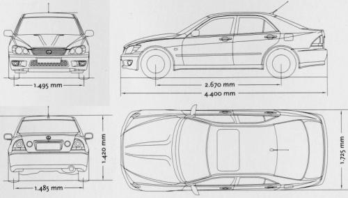 Lexus IS I Sedan • Dane techniczne • AutoCentrum.pl