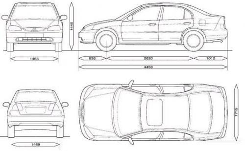 Honda Civic VII Sedan • Dane techniczne • AutoCentrum.pl