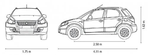 Fiat Sedici • Dane techniczne • AutoCentrum.pl