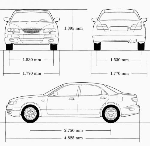 Mazda Xedos 9 • Dane techniczne • AutoCentrum.pl