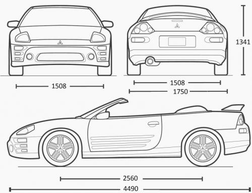 Mitsubishi Eclipse III Cabrio • Dane techniczne