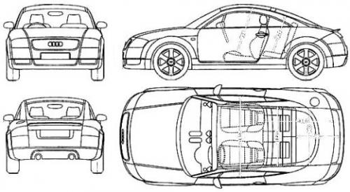 BASIC Front Für: Audi TT I 8N Cabrio, Roadster, Coupé 1998-2006