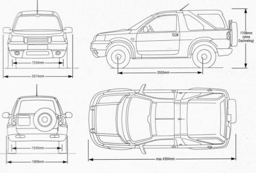 Land Rover Freelander I Hard Top • Dane techniczne