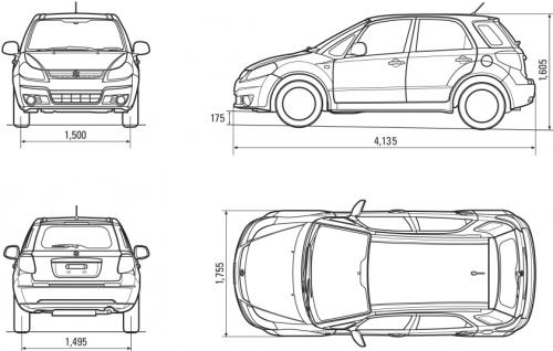 Suzuki SX4 I Hatchback • Dane techniczne • AutoCentrum.pl