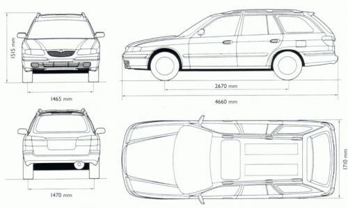 Mazda 626 V Kombi • Dane techniczne • AutoCentrum.pl