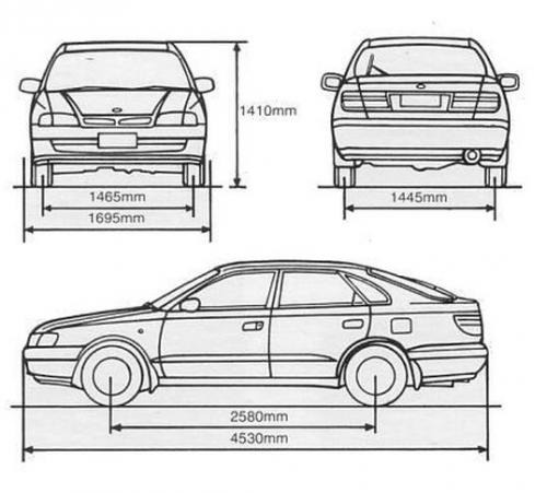 Toyota Carina V Hatchback • Dane techniczne • AutoCentrum.pl