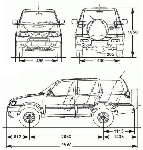 Nissan Terrano II • Dane techniczne • AutoCentrum.pl