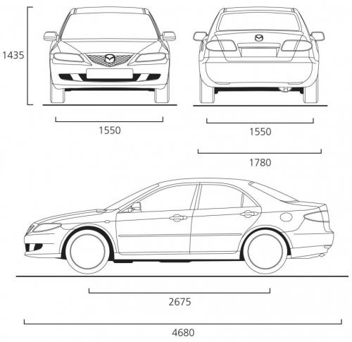 Mazda 6 I Sedan • Dane techniczne • AutoCentrum.pl