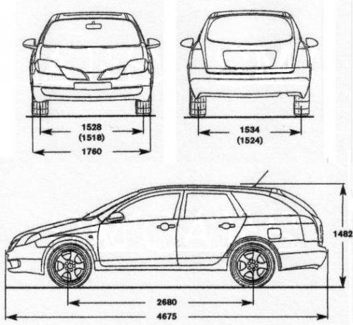 Nissan Primera III Kombi • Dane techniczne • AutoCentrum.pl